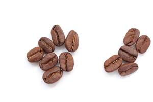 coffee beans on white background, coffee background photo