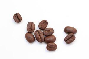 coffee beans on white background, isolated of coffee photo