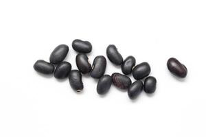black beans isolate on white background photo