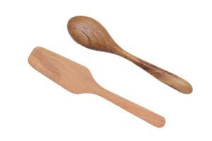two wooden spoons and a wooden spoon photo