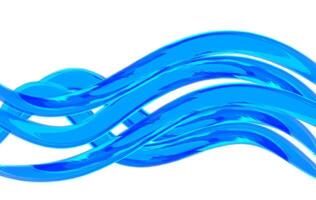 Abstract Blue Wavy Lines vector