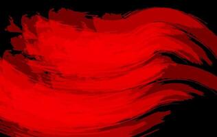 Dynamic Red Brushstrokes on Black vector
