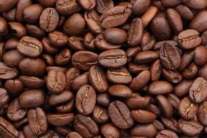 Coffee beans texture background photo