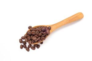 Coffee beans isolated on white photo
