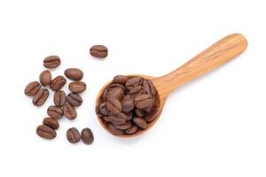 Isolated of coffee bean, Brown roasted coffee beans seeds isolated, coffee bean isolate, white background, bean isolated on white, brown coffee photo