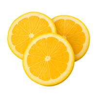 Fresh Lemon Slices on Transparent Background png