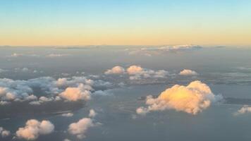 Ethereal sunset clouds drift over a whispering horizon, invoking World Meteorological Day and the serene Tanabata Festival photo