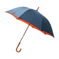clássico azul e laranja guarda-chuva em transparente fundo png