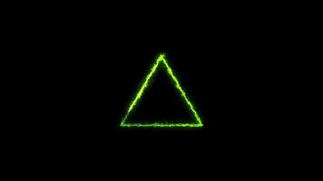 Animated Green Triangle Shape Transition video