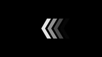 Arrow Transition with Gradient Effect on Black Background video