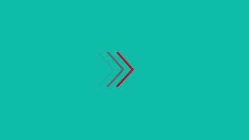 Animated Moving Arrows on Teal Background video