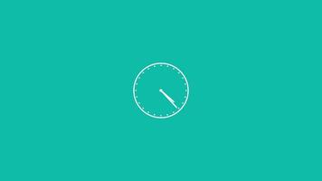 Simple Circular Loading Animation with Dotted Outline on Teal Background for Presentations video