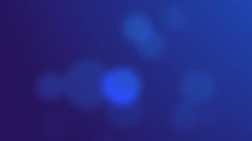 Abstract dark blue background with subtle floating bokeh effect animation video