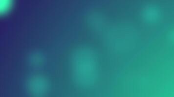Abstract blurred background with blue and green gradient and bokeh spheres video