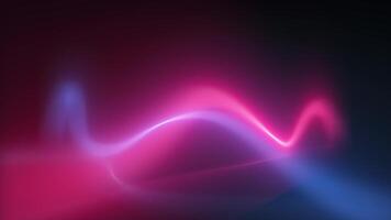 Abstract animated background with glowing curves and futuristic light effects in motion video