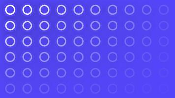 Abstract blue background with white circles forming a pattern in minimalist graphic design style video