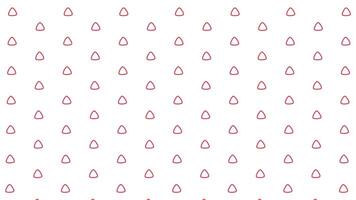 Simple pattern featuring red outlined triangles repeated across a clean white background perfectly video