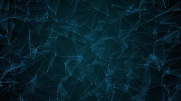 Abstract digital network background with connected lines and glowing nodes video