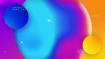 Vibrant abstract background with colorful gradients and geometric shapes for modern design video
