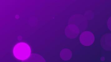 Abstract animated background of purple circles in various sizes with motion graphics video