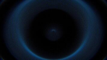 a blue and black background with a circular pattern video