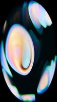 a circular object with colorful lights in it video
