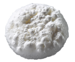 Creamy froth on beverage surface for smooth texture experience png