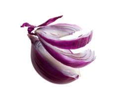 Sliced red onion showcasing layers and vibrant color for culinary use png