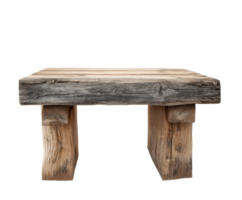 Rustic wooden table for home decor and design projects png