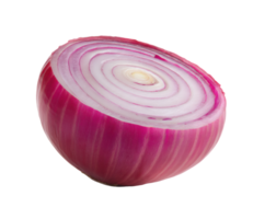 Fresh red onion with vibrant layers for culinary use and decoration png