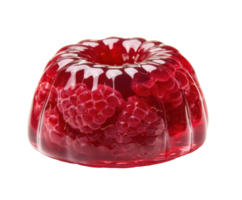 Delicious raspberry jelly dessert ready to serve for celebrations png