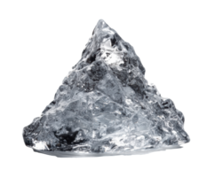Clear ice mountain sculpture for winter decoration or design use png