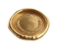 Golden seal with intricate design for awards and recognition png