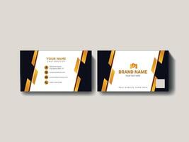 double side business card template vector