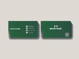 Stylish Green Business Card Design vector