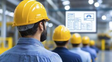 Industrial Workers in Safety Training Session photo