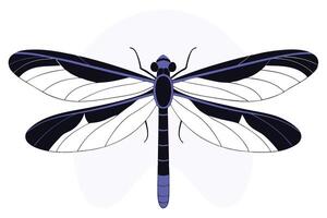 High resolution dragonfly illustration in bold colors suitable for nature inspired artwork bug enthusiast designs and colorful entomological collections vector