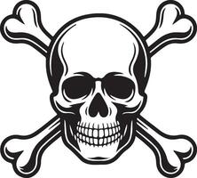 High resolution skull and crossbones icon design for digital use vector