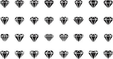 Geometric diamond illustration shiny sparkling gemstone design vector