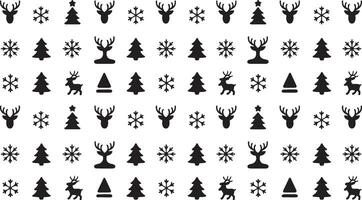 Crisp black christmas trees design featuring a clean minimalist style and bold graphics vector