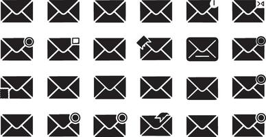 High resolution email envelope illustration for digital marketing and stationery design projects vector