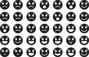 High resolution feedback emoticon set rating satisfaction scale faces for user interface design vector
