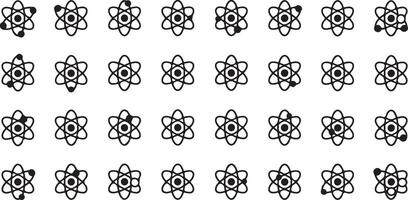 Atom model icon design for websites and applications a single highresolution icon set on white background vector