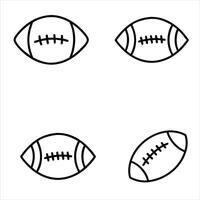 bundle of Amercian footBall illustration, Football lover clipart, footBall design sublimationion of vector