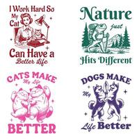 bundle of When Animals Talk T-Shirts Get Loud vector