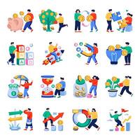 Set of Business Flat Illustrations vector