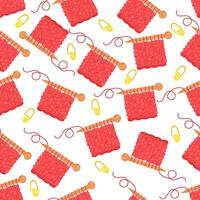 Knitting pattern. Illustratons texture seamless pattern. vector