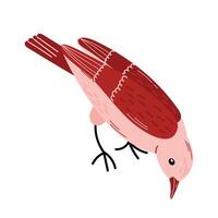Spring birds single element. Spring singing birds. vector