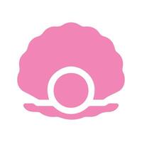 pearl shells icon vector