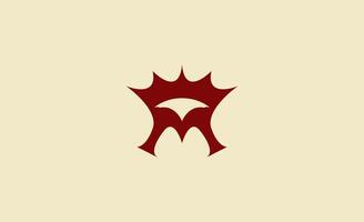 Crown Logo with Letter M. King, Elegant, Royal and Premium Template for Luxury and jewellery Brand. vector